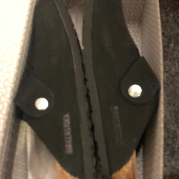 Birkenstock Boston big buckle black silver 39 narrow - Picture 3 of 5